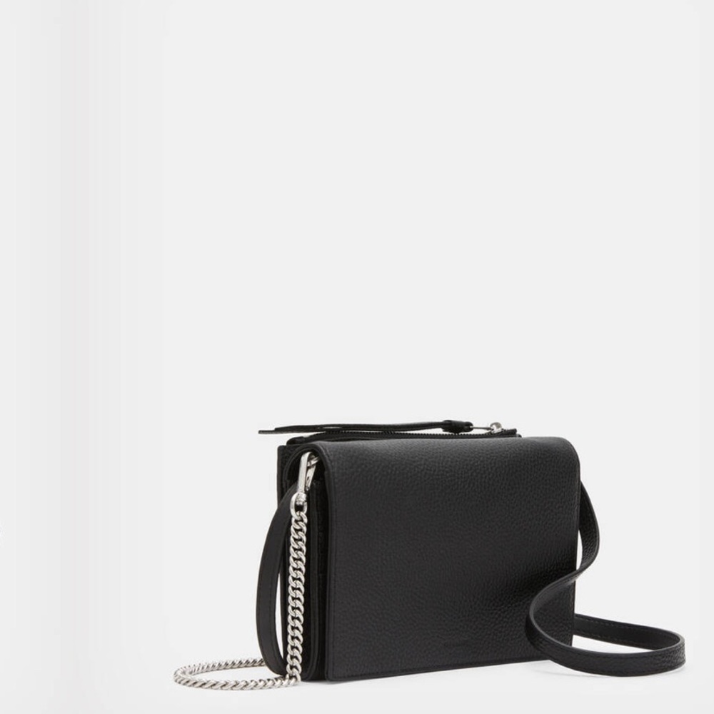 ALL SAINTS Fetch Leather Chain Crossbody
